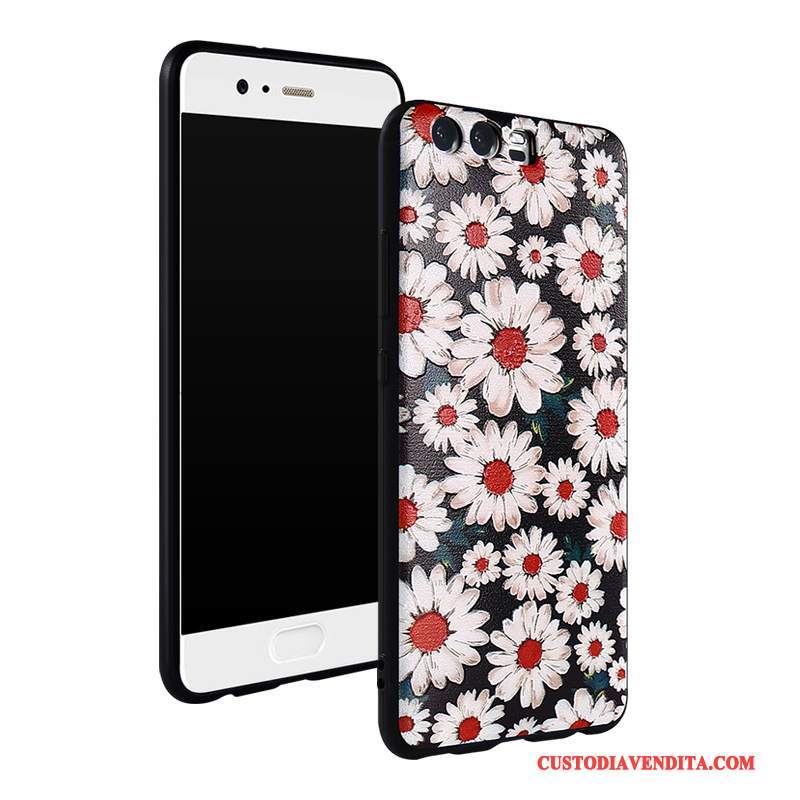 Custodia Huawei P10 Creativo Ornamenti Appesitelefono, Cover Huawei P10 Protezione Bianco Macchiati