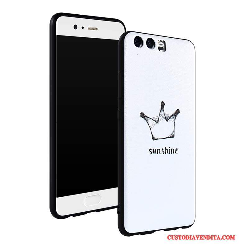 Custodia Huawei P10 Creativo Ornamenti Appesitelefono, Cover Huawei P10 Protezione Bianco Macchiati