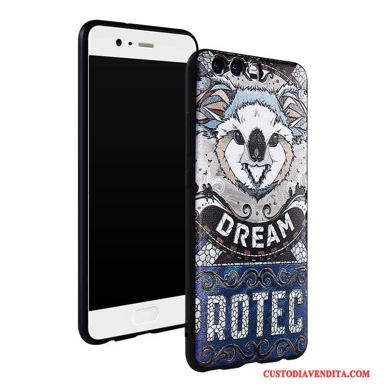 Custodia Huawei P10 Creativo Ornamenti Appesitelefono, Cover Huawei P10 Protezione Bianco Macchiati