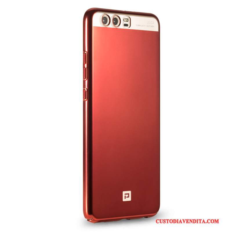 Custodia Huawei P10 Creativo Sottile Macchiati, Cover Huawei P10 Protezione Placcatura Rosso