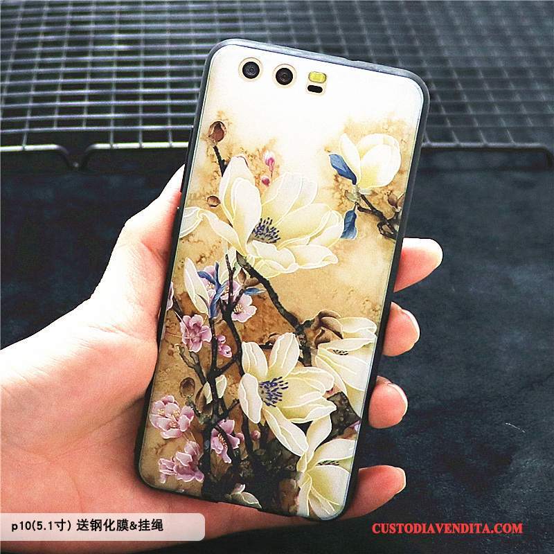 Custodia Huawei P10 Creativo Telefono Ornamenti Appesi, Cover Huawei P10 Protezione Porpora Tutto Incluso