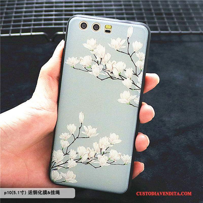 Custodia Huawei P10 Creativo Telefono Ornamenti Appesi, Cover Huawei P10 Protezione Porpora Tutto Incluso