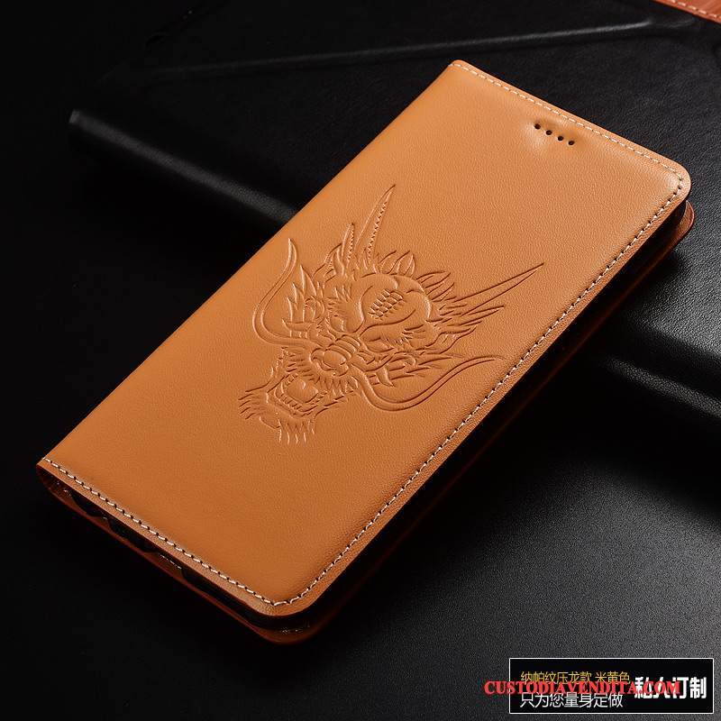 Custodia Huawei P10 Folio Anti-caduta Drago, Cover Huawei P10 Colore Telefono