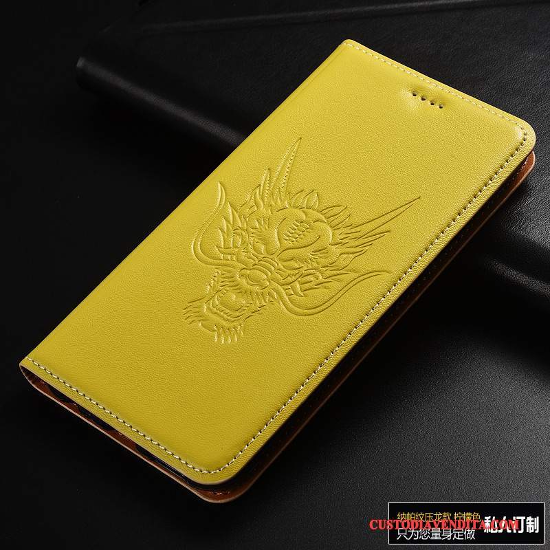 Custodia Huawei P10 Folio Anti-caduta Drago, Cover Huawei P10 Colore Telefono