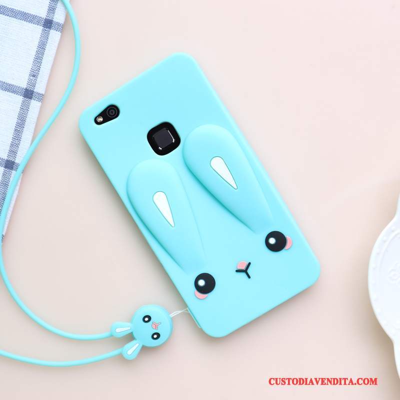 Custodia Huawei P10 Lite Cartone Animato Gioventù Blu, Cover Huawei P10 Lite Silicone Morbido Tutto Incluso