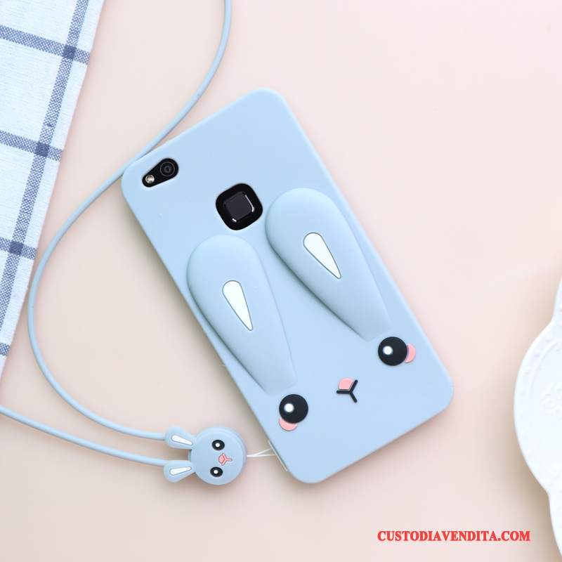 Custodia Huawei P10 Lite Cartone Animato Gioventù Blu, Cover Huawei P10 Lite Silicone Morbido Tutto Incluso