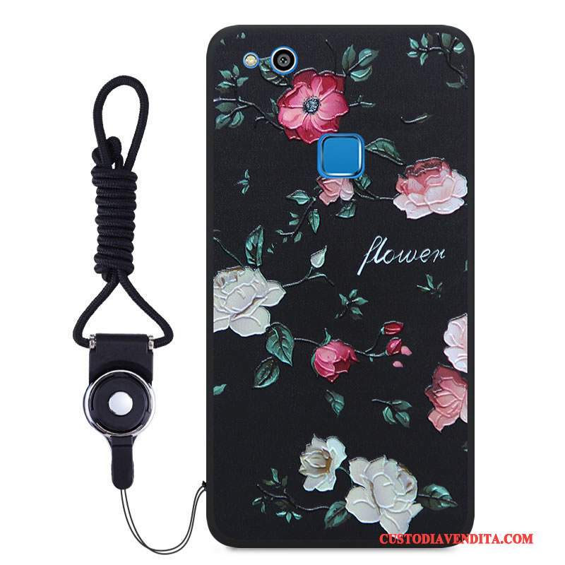 Custodia Huawei P10 Lite Cartone Animato Nero Morbido, Cover Huawei P10 Lite Colore Colore Gioventù