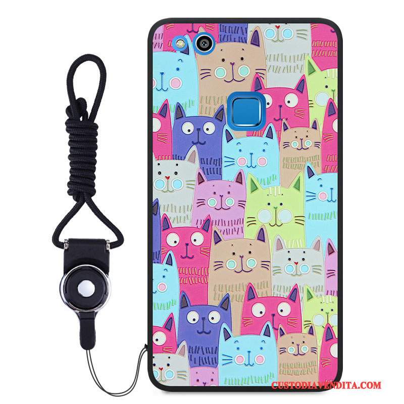 Custodia Huawei P10 Lite Colore Ornamenti Appesitelefono, Cover Huawei P10 Lite Goffratura Colore Gioventù