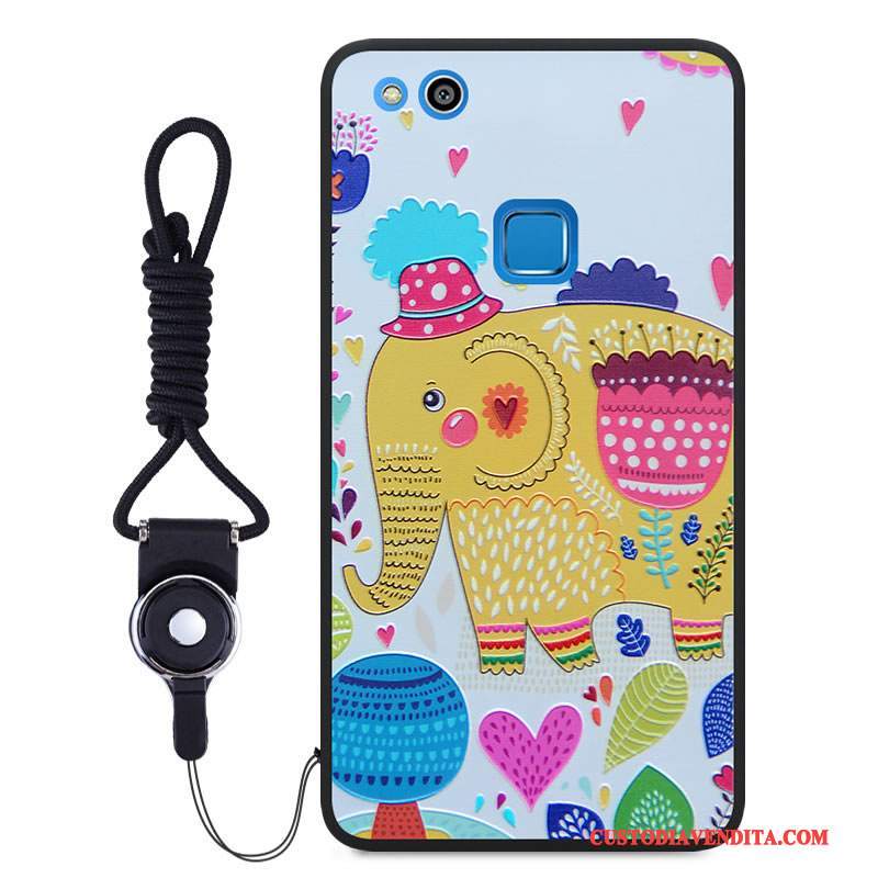 Custodia Huawei P10 Lite Colore Ornamenti Appesitelefono, Cover Huawei P10 Lite Goffratura Colore Gioventù