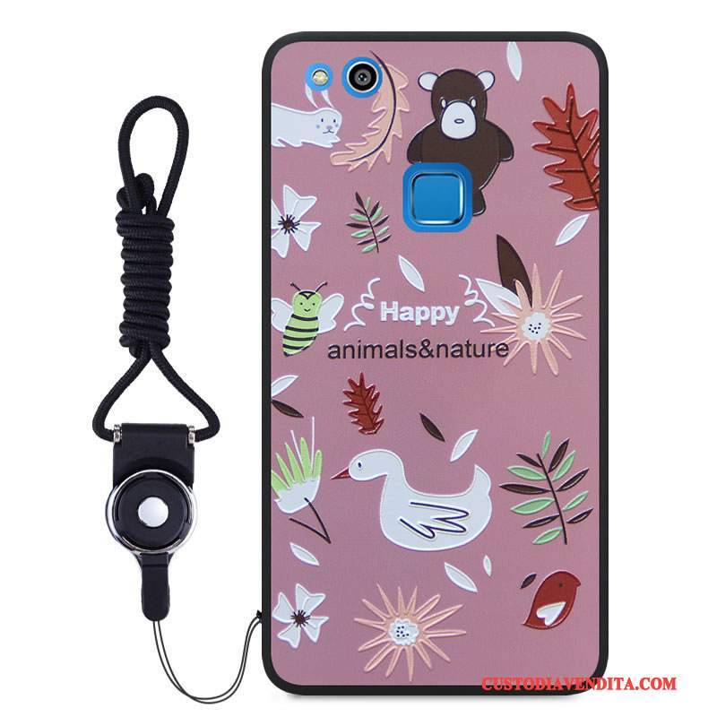 Custodia Huawei P10 Lite Colore Ornamenti Appesitelefono, Cover Huawei P10 Lite Goffratura Colore Gioventù