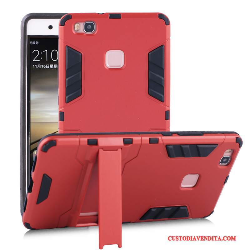 Custodia Huawei P10 Lite Creativo Rosso Supporto, Cover Huawei P10 Lite Telefono Gioventù