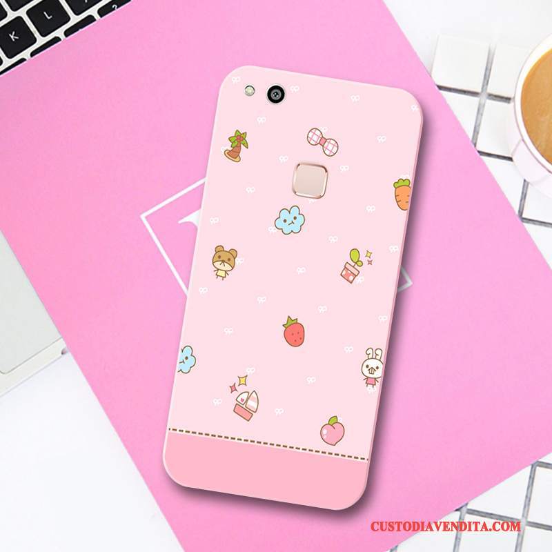 Custodia Huawei P10 Lite Goffratura Tendenza Fresco, Cover Huawei P10 Lite Silicone Telefono Piccola