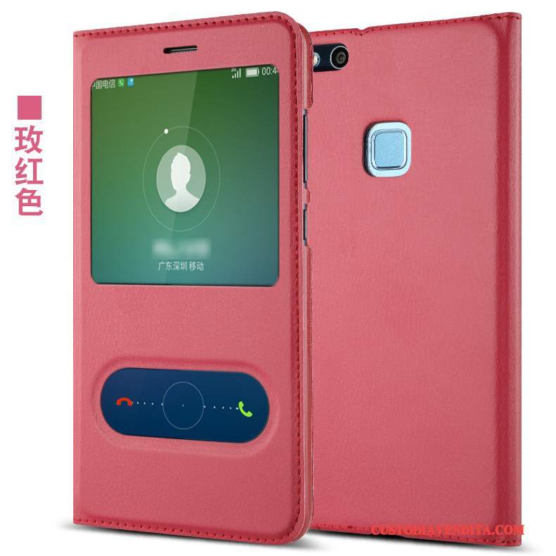 Custodia Huawei P10 Lite Pelle Rosa Gioventù, Cover Huawei P10 Lite Folio