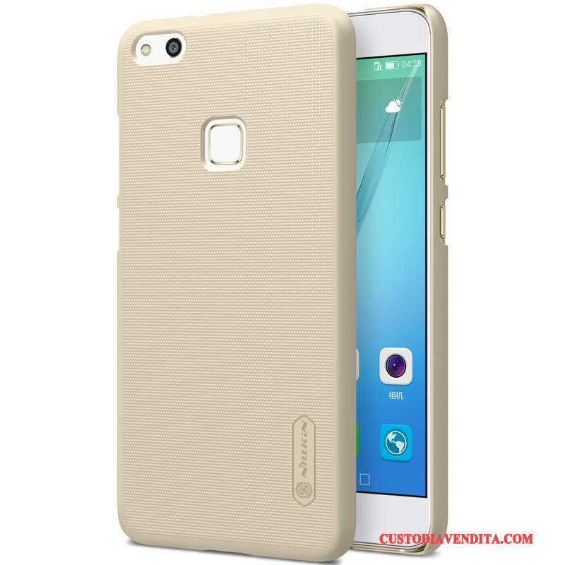 Custodia Huawei P10 Lite Protezione Macchiati Bianco, Cover Huawei P10 Lite Difficile Oro