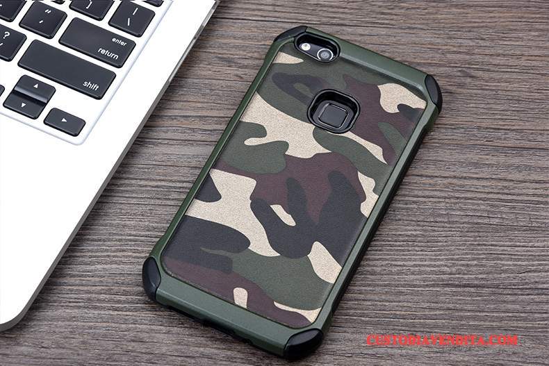 Custodia Huawei P10 Lite Silicone Anti-caduta Ring, Cover Huawei P10 Lite Camuffamentotelefono