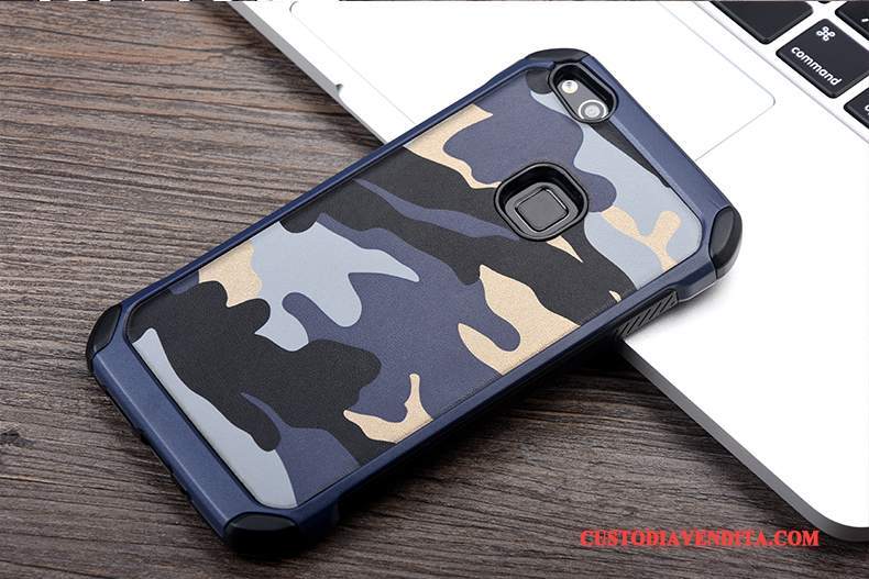 Custodia Huawei P10 Lite Silicone Anti-caduta Ring, Cover Huawei P10 Lite Camuffamentotelefono