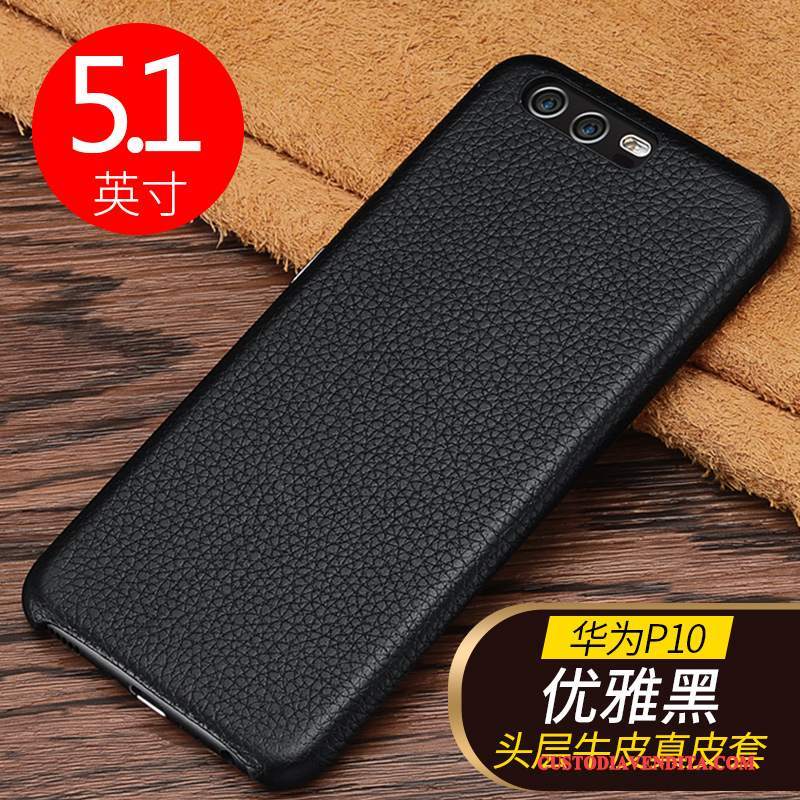 Custodia Huawei P10 Pelle Muccatelefono, Cover Huawei P10 Protezione Anti-caduta Affari