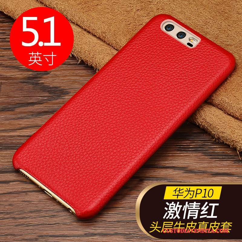 Custodia Huawei P10 Pelle Muccatelefono, Cover Huawei P10 Protezione Anti-caduta Affari