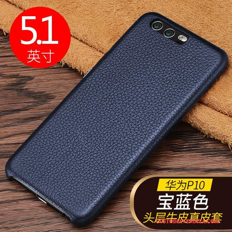 Custodia Huawei P10 Pelle Muccatelefono, Cover Huawei P10 Protezione Anti-caduta Affari