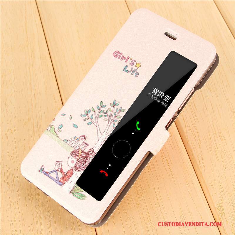 Custodia Huawei P10 Pelle Rosa Anti-caduta, Cover Huawei P10 Creativo Super Carinotelefono