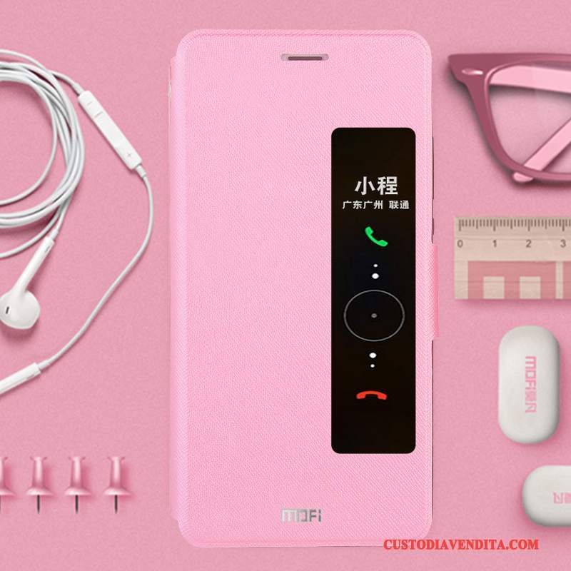 Custodia Huawei P10 Pelle Rosa Anti-caduta, Cover Huawei P10 Protezione Telefono