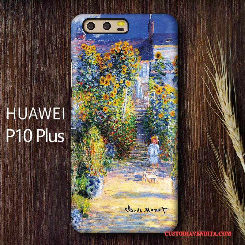 Custodia Huawei P10 Plus Colore Telefono Pittura Ad Olio, Cover Huawei P10 Plus Protezione Macchiati Difficile