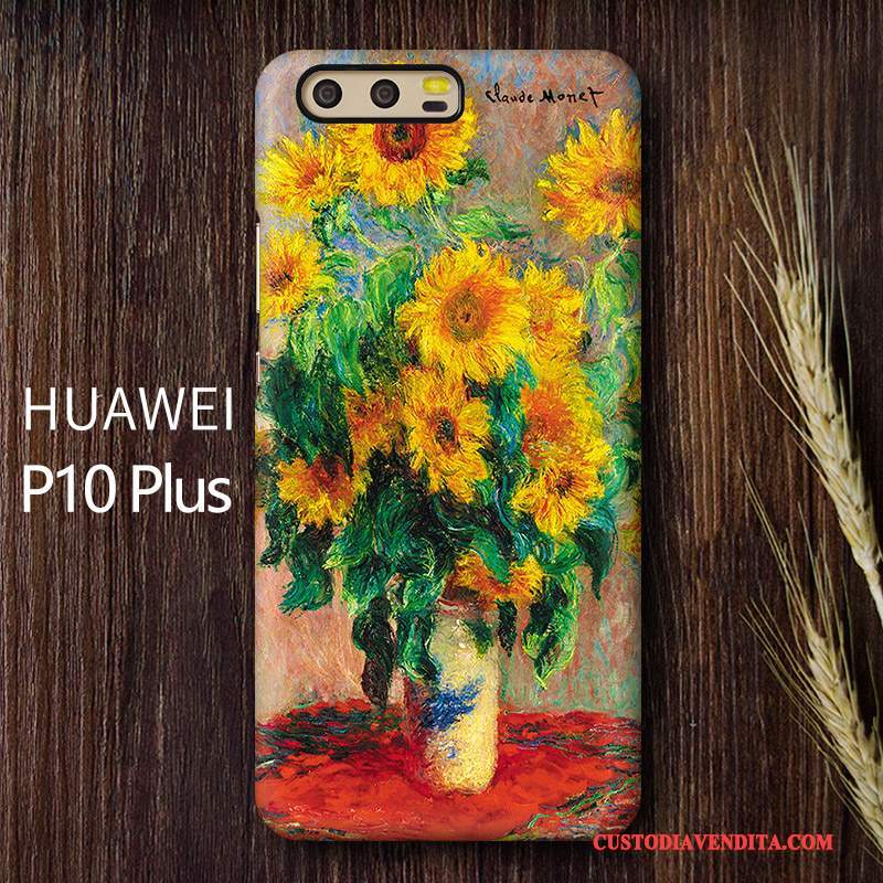 Custodia Huawei P10 Plus Colore Telefono Pittura Ad Olio, Cover Huawei P10 Plus Protezione Macchiati Difficile