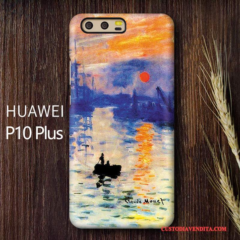 Custodia Huawei P10 Plus Colore Telefono Pittura Ad Olio, Cover Huawei P10 Plus Protezione Macchiati Difficile