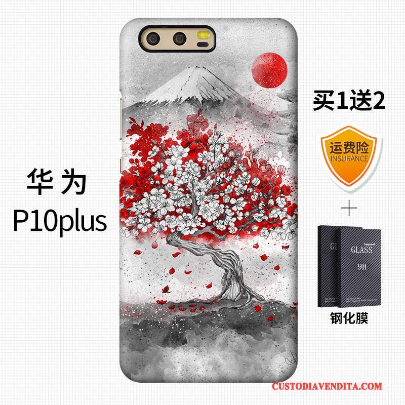 Custodia Huawei P10 Plus Creativo Arte Difficile, Cover Huawei P10 Plus Telefono Vento