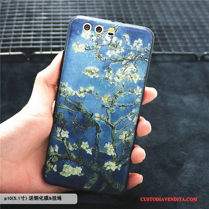 Custodia Huawei P10 Plus Creativo Blutelefono, Cover Huawei P10 Plus Protezione Tutto Incluso Pittura Ad Olio