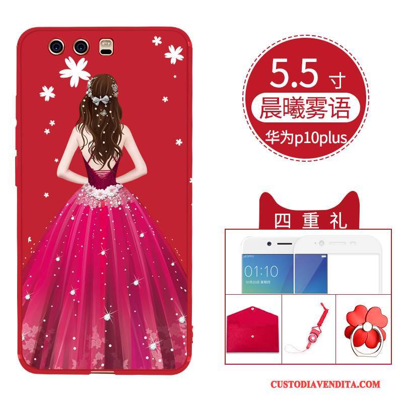 Custodia Huawei P10 Plus Creativo Di Personalitàtelefono, Cover Huawei P10 Plus Silicone Morbido Anti-caduta