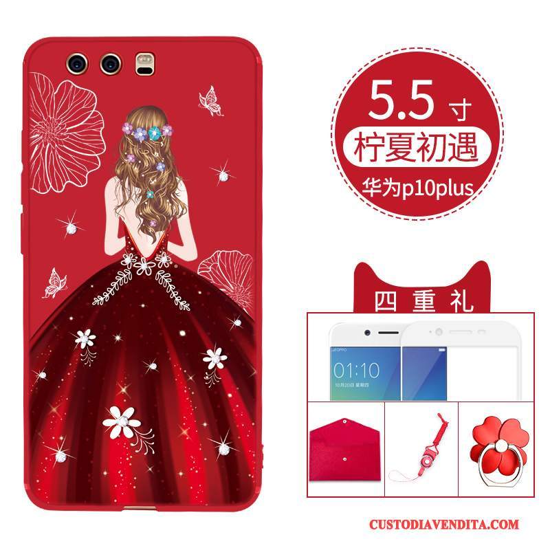 Custodia Huawei P10 Plus Creativo Di Personalitàtelefono, Cover Huawei P10 Plus Silicone Morbido Anti-caduta