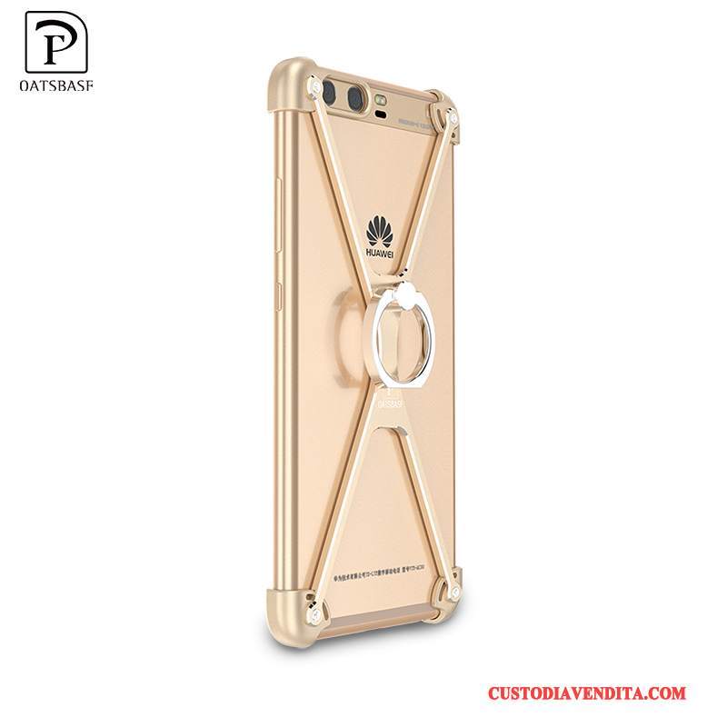 Custodia Huawei P10 Plus Creativo Metallo Anti-caduta, Cover Huawei P10 Plus Protezione Telaiotelefono