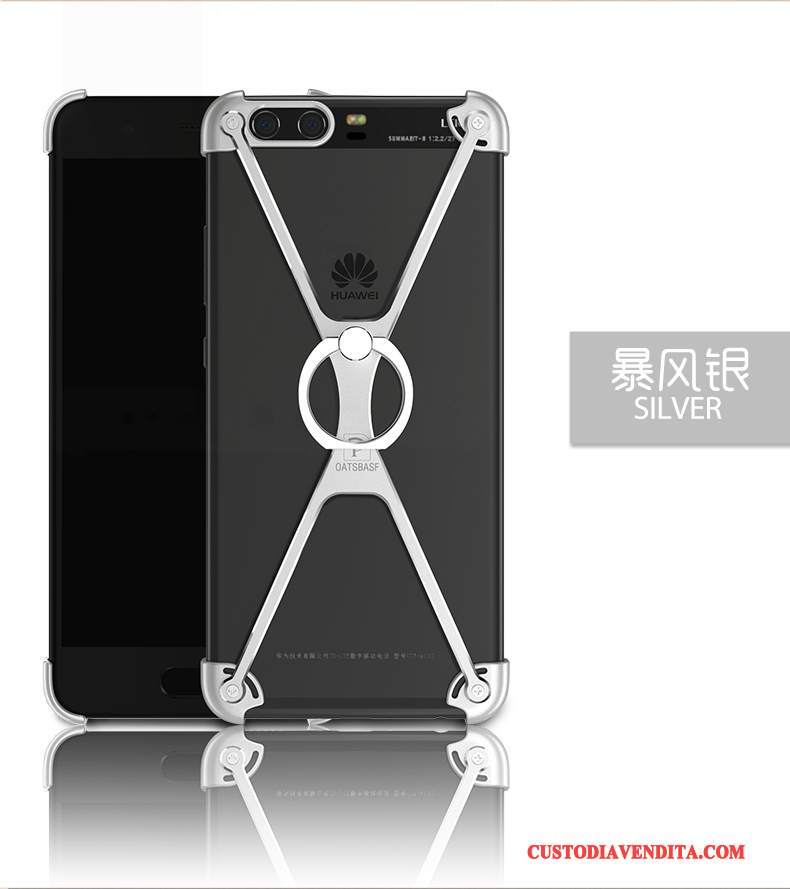 Custodia Huawei P10 Plus Creativo Metallo Anti-caduta, Cover Huawei P10 Plus Protezione Telaiotelefono