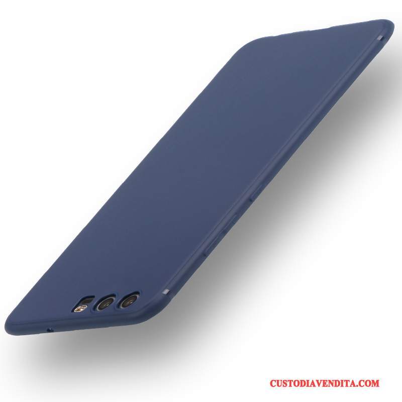 Custodia Huawei P10 Plus Creativo Morbidotelefono, Cover Huawei P10 Plus Silicone Blu Scuro Anti-caduta