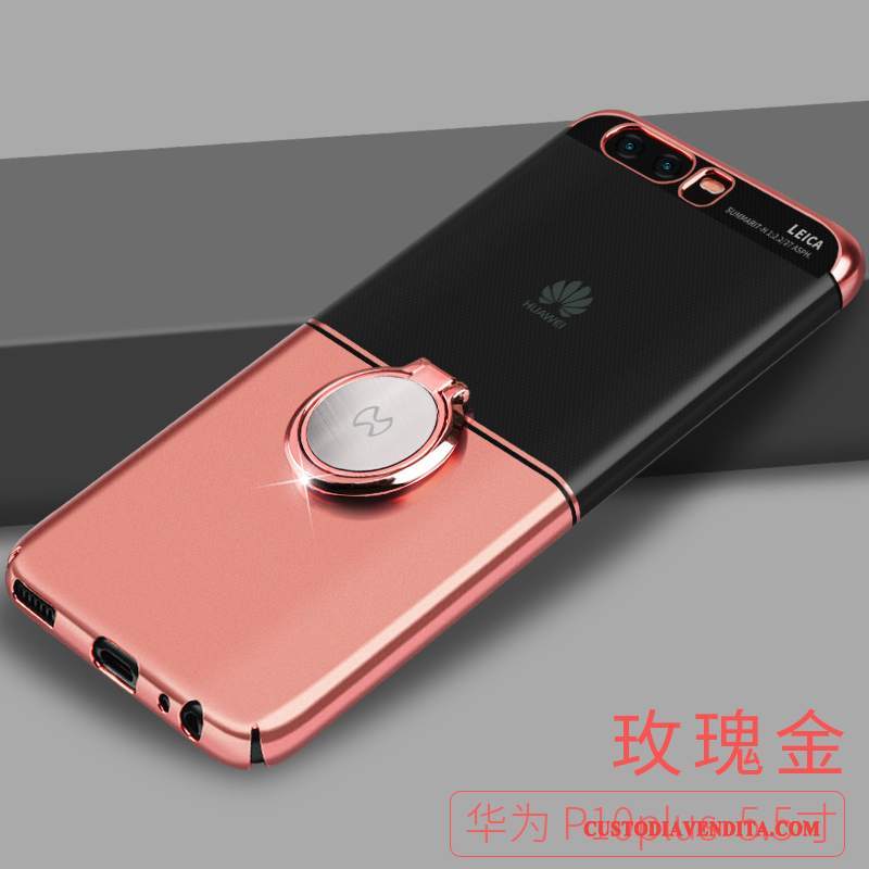 Custodia Huawei P10 Plus Creativo Rosa Fibbia, Cover Huawei P10 Plus Protezione Anti-caduta Tutto Incluso