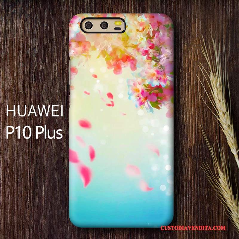 Custodia Huawei P10 Plus Creativo Telefono Ciliegia, Cover Huawei P10 Plus Colore Macchiati Difficile