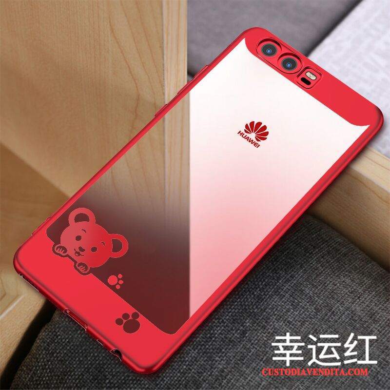 Custodia Huawei P10 Plus Creativo Trasparentetelefono, Cover Huawei P10 Plus Protezione Sottile Rosa