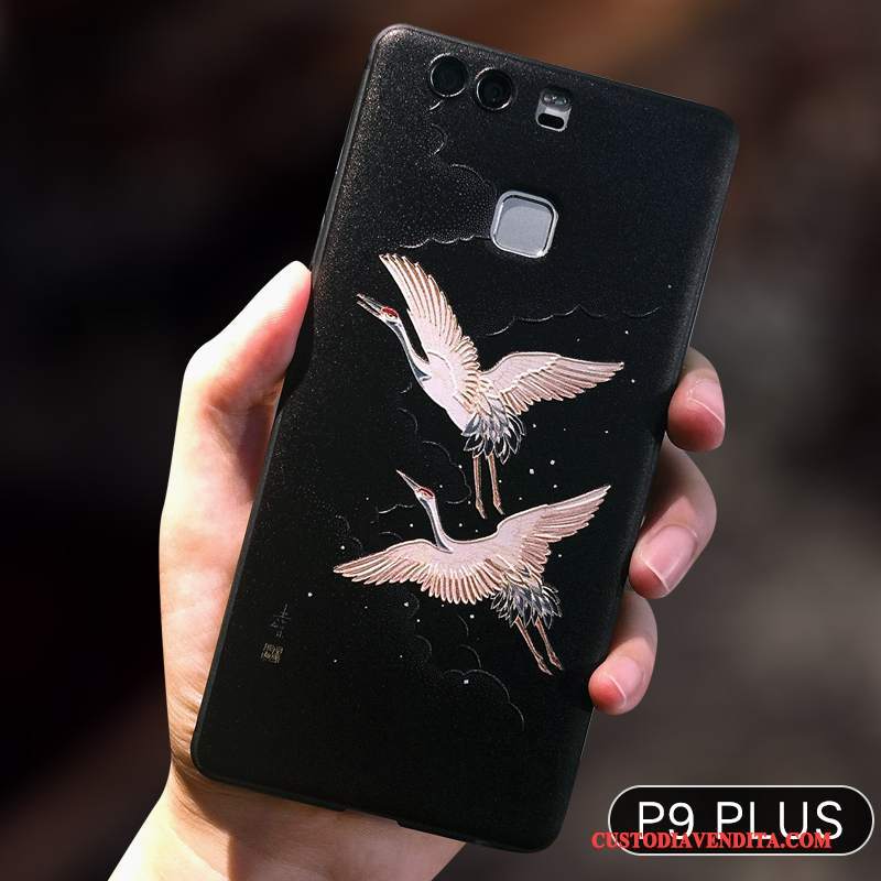 Custodia Huawei P10 Plus Goffratura Anti-caduta Sottile, Cover Huawei P10 Plus Protezione Giallo Tutto Incluso