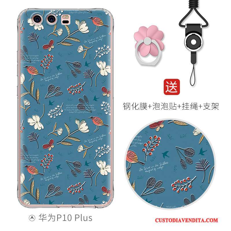 Custodia Huawei P10 Plus Goffratura Morbido Bello, Cover Huawei P10 Plus Creativo Telefono Di Personalità