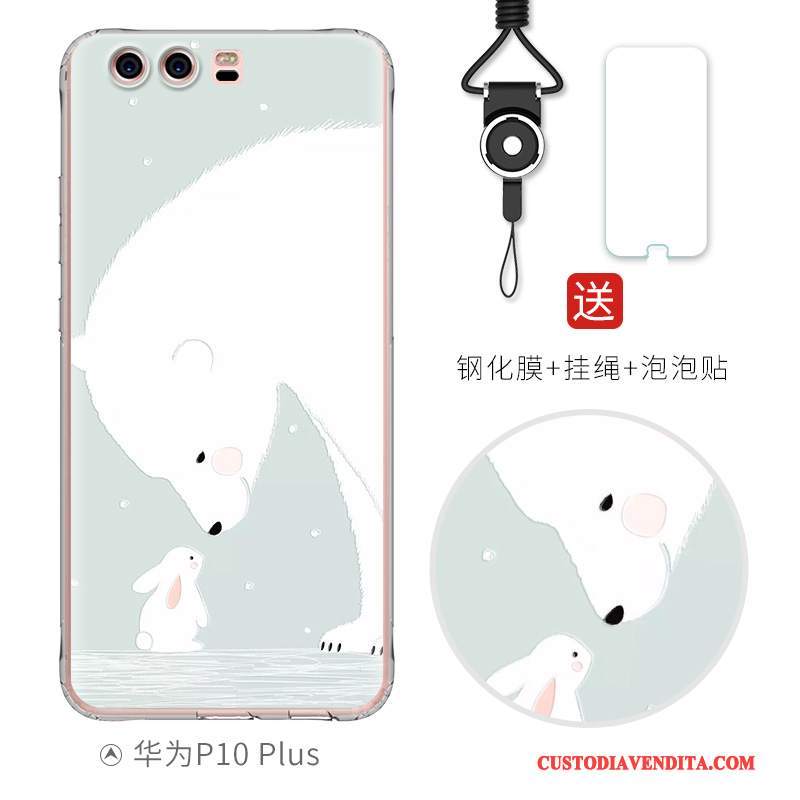 Custodia Huawei P10 Plus Goffratura Morbido Bello, Cover Huawei P10 Plus Creativo Telefono Di Personalità