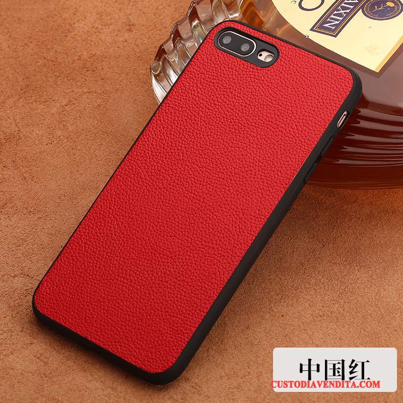 Custodia Huawei P10 Plus Pelle Affari Coperchio Posteriore, Cover Huawei P10 Plus Semplici Rosso