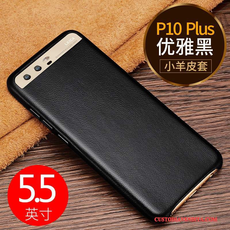 Custodia Huawei P10 Plus Pelle Anti-caduta Tendenza, Cover Huawei P10 Plus Protezione Nerotelefono