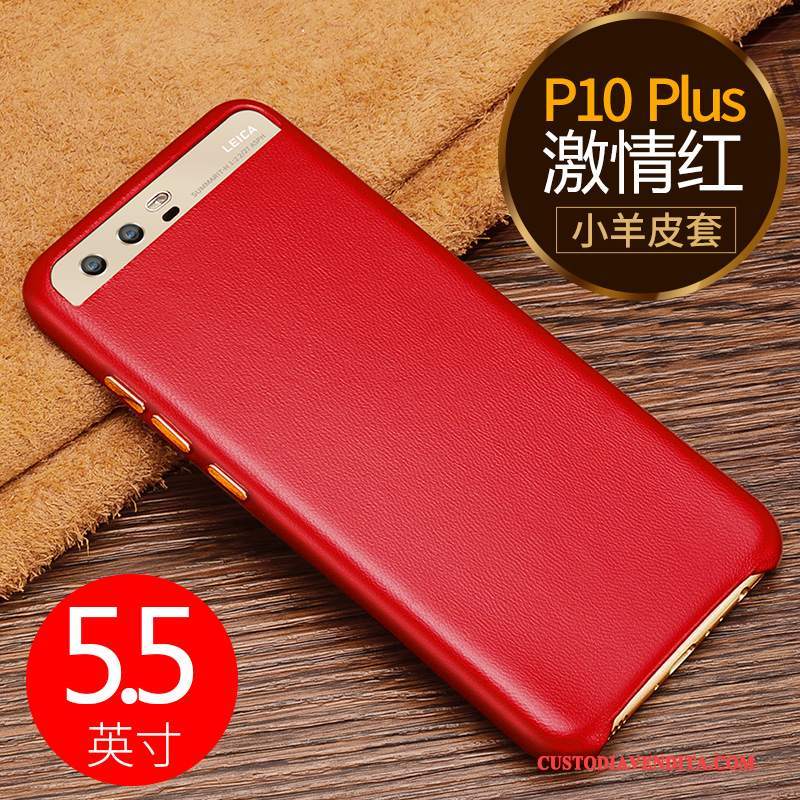 Custodia Huawei P10 Plus Pelle Anti-caduta Tendenza, Cover Huawei P10 Plus Protezione Nerotelefono