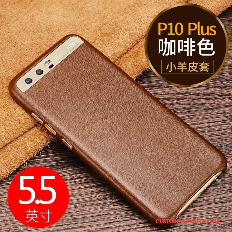 Custodia Huawei P10 Plus Pelle Anti-caduta Tendenza, Cover Huawei P10 Plus Protezione Nerotelefono