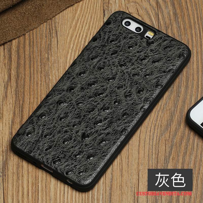 Custodia Huawei P10 Plus Pelle Morbido Nero, Cover Huawei P10 Plus Creativo Anti-caduta Tutto Incluso