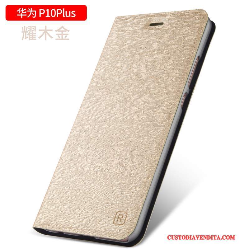 Custodia Huawei P10 Plus Pelle Oro Anti-caduta, Cover Huawei P10 Plus Creativo Telefono