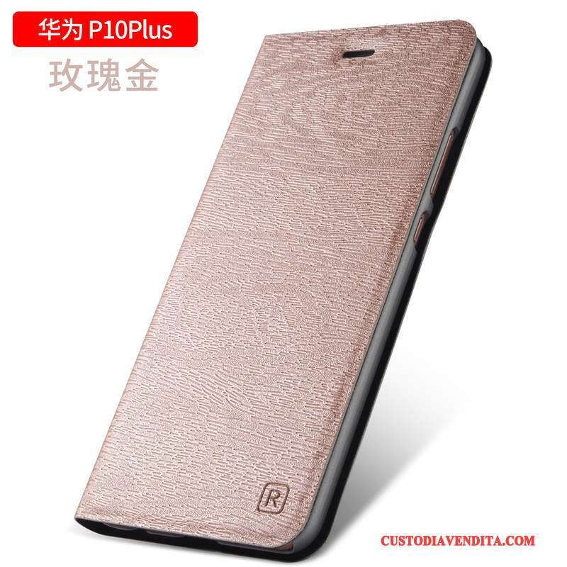 Custodia Huawei P10 Plus Pelle Oro Anti-caduta, Cover Huawei P10 Plus Creativo Telefono