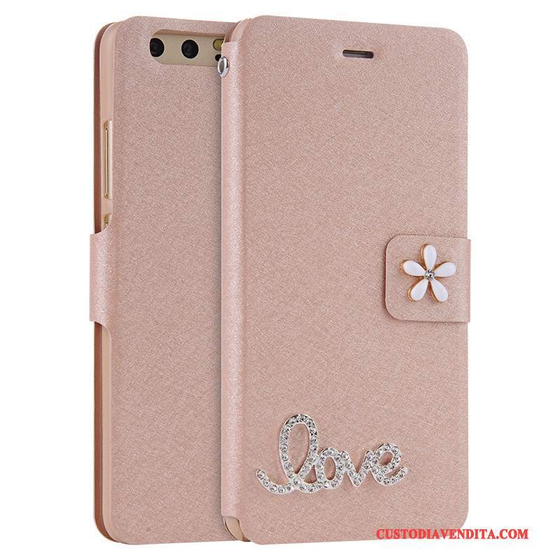 Custodia Huawei P10 Plus Pelle Tutto Incluso Anti-caduta, Cover Huawei P10 Plus Folio Rossotelefono