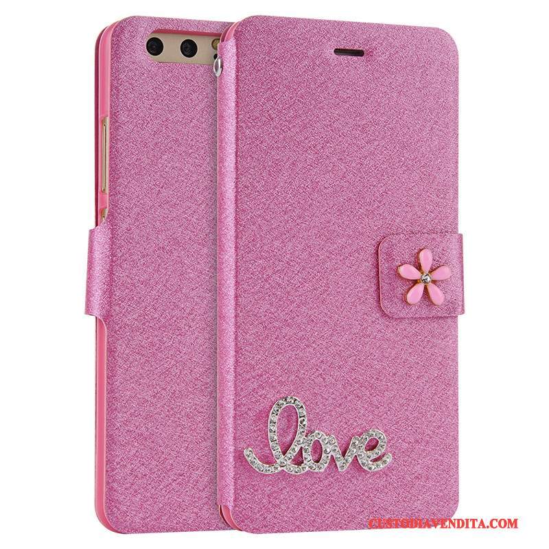 Custodia Huawei P10 Plus Pelle Tutto Incluso Anti-caduta, Cover Huawei P10 Plus Folio Rossotelefono